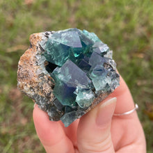 Load image into Gallery viewer, Green-Blue English Fluorite from the Cousin Jack Pocket at Rogerley Mine