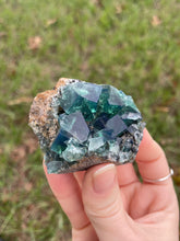 Load image into Gallery viewer, Green-Blue English Fluorite from the Cousin Jack Pocket at Rogerley Mine