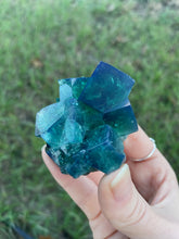 Load image into Gallery viewer, Green-Blue English Fluorite from the Cousin Jack Pocket at Rogerley Mine