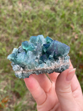 Load image into Gallery viewer, Green-Blue English Fluorite from the Cousin Jack Pocket at Rogerley Mine