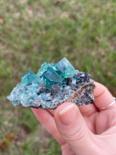Load image into Gallery viewer, Green-Blue English Fluorite from the Cousin Jack Pocket at Rogerley Mine