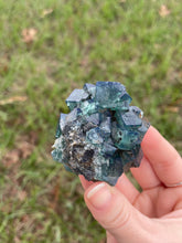 Load image into Gallery viewer, Green-Blue English Fluorite from the Cousin Jack Pocket at Rogerley Mine