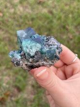 Load image into Gallery viewer, Green-Blue English Fluorite from the Cousin Jack Pocket at Rogerley Mine