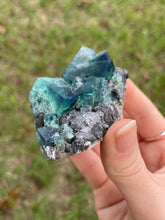 Load image into Gallery viewer, Green-Blue English Fluorite from the Cousin Jack Pocket at Rogerley Mine