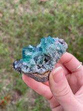 Load image into Gallery viewer, Green-Blue English Fluorite from the Cousin Jack Pocket at Rogerley Mine
