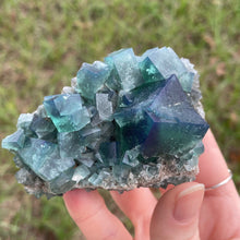 Load image into Gallery viewer, Green-Blue English Fluorite from the Cousin Jack Pocket at Rogerley Mine