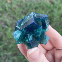 Load image into Gallery viewer, Green-Blue English Fluorite from the Cousin Jack Pocket at Rogerley Mine
