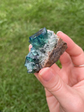 Load image into Gallery viewer, Green-Blue English Fluorite from the Cousin Jack Pocket at Rogerley Mine