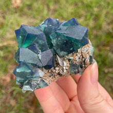 Load image into Gallery viewer, Green-Blue English Fluorite from the Cousin Jack Pocket at Rogerley Mine