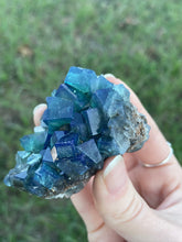 Load image into Gallery viewer, Green-Blue English Fluorite from the Cousin Jack Pocket at Rogerley Mine