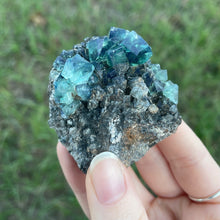 Load image into Gallery viewer, Green-Blue English Fluorite from the Cousin Jack Pocket at Rogerley Mine