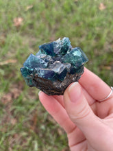Load image into Gallery viewer, Green-Blue English Fluorite from the Cousin Jack Pocket at Rogerley Mine