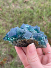 Load image into Gallery viewer, Green-Blue English Fluorite from the Cousin Jack Pocket at Rogerley Mine