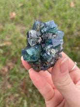 Load image into Gallery viewer, Green-Blue English Fluorite from the Cousin Jack Pocket at Rogerley Mine