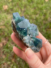 Load image into Gallery viewer, Green-Blue English Fluorite from the Cousin Jack Pocket at Rogerley Mine