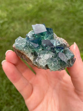 Load image into Gallery viewer, Green-Blue English Fluorite from the Cousin Jack Pocket at Rogerley Mine