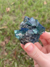 Load image into Gallery viewer, Green-Blue English Fluorite from the Cousin Jack Pocket at Rogerley Mine