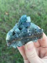 Load image into Gallery viewer, Green-Blue English Fluorite from the Cousin Jack Pocket at Rogerley Mine