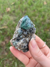 Load image into Gallery viewer, Green-Blue English Fluorite from the Cousin Jack Pocket at Rogerley Mine