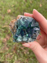 Load image into Gallery viewer, Green-Blue English Fluorite from the Cousin Jack Pocket at Rogerley Mine