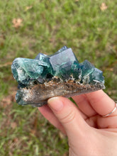 Load image into Gallery viewer, Green-Blue English Fluorite from the Cousin Jack Pocket at Rogerley Mine