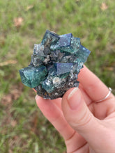 Load image into Gallery viewer, Green-Blue English Fluorite from the Cousin Jack Pocket at Rogerley Mine