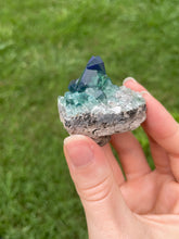 Load image into Gallery viewer, Green-Blue English Fluorite from the Cousin Jack Pocket at Rogerley Mine