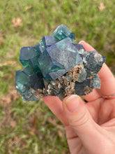 Load image into Gallery viewer, Green-Blue English Fluorite from the Cousin Jack Pocket at Rogerley Mine