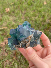 Load image into Gallery viewer, Green-Blue English Fluorite from the Cousin Jack Pocket at Rogerley Mine