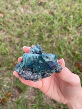 Load image into Gallery viewer, Green-Blue English Fluorite from the Cousin Jack Pocket at Rogerley Mine