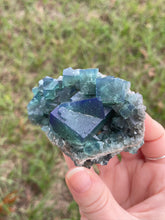 Load image into Gallery viewer, Green-Blue English Fluorite from the Cousin Jack Pocket at Rogerley Mine