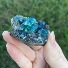 Load image into Gallery viewer, Green-Blue English Fluorite from the Cousin Jack Pocket at Rogerley Mine