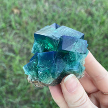 Load image into Gallery viewer, Green-Blue English Fluorite from the Cousin Jack Pocket at Rogerley Mine