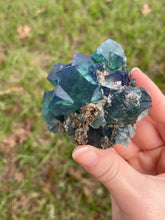 Load image into Gallery viewer, Green-Blue English Fluorite from the Cousin Jack Pocket at Rogerley Mine