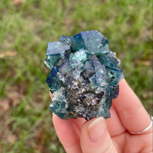 Load image into Gallery viewer, Green-Blue English Fluorite from the Cousin Jack Pocket at Rogerley Mine