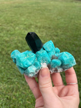 Load image into Gallery viewer, Amazonite with Smoky Quartz