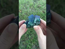 Load and play video in Gallery viewer, Green-Blue English Fluorite from the Cousin Jack Pocket at Rogerley Mine