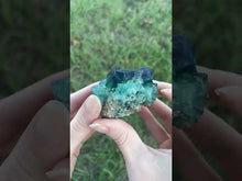 Load and play video in Gallery viewer, Green-Blue English Fluorite from the Cousin Jack Pocket at Rogerley Mine