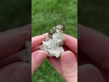 Load and play video in Gallery viewer, Olive Demantoid Garnet Cluster on Matrix