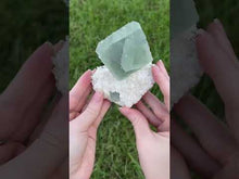 Load and play video in Gallery viewer, Octahedral Green Fluorite from Ruyuan Mine