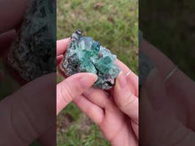 Load and play video in Gallery viewer, Green-Blue English Fluorite from the Cousin Jack Pocket at Rogerley Mine