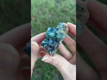 Load and play video in Gallery viewer, Green-Blue English Fluorite from the Cousin Jack Pocket at Rogerley Mine