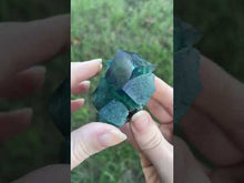 Load and play video in Gallery viewer, Green-Blue English Fluorite from the Cousin Jack Pocket at Rogerley Mine