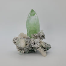 Load image into Gallery viewer, Fluorapophyllite with Stilbite on Druzy Quartz