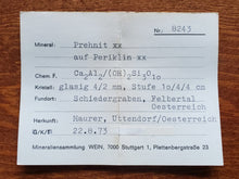 Load image into Gallery viewer, Prehnite with Albite (var. Pericline)