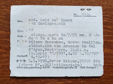 Load image into Gallery viewer, Natural Gold on Quartz with Gneiss