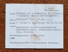 Load image into Gallery viewer, Fassaite, Vesuvianite, and Spinel on Matrix