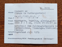 Load image into Gallery viewer, Druzy Prehnite on Matrix