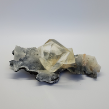 Load image into Gallery viewer, Calcite Crystal on Druzy Quartz