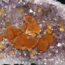 Load image into Gallery viewer, Calcite on Amethyst with Hematite Inclusions
